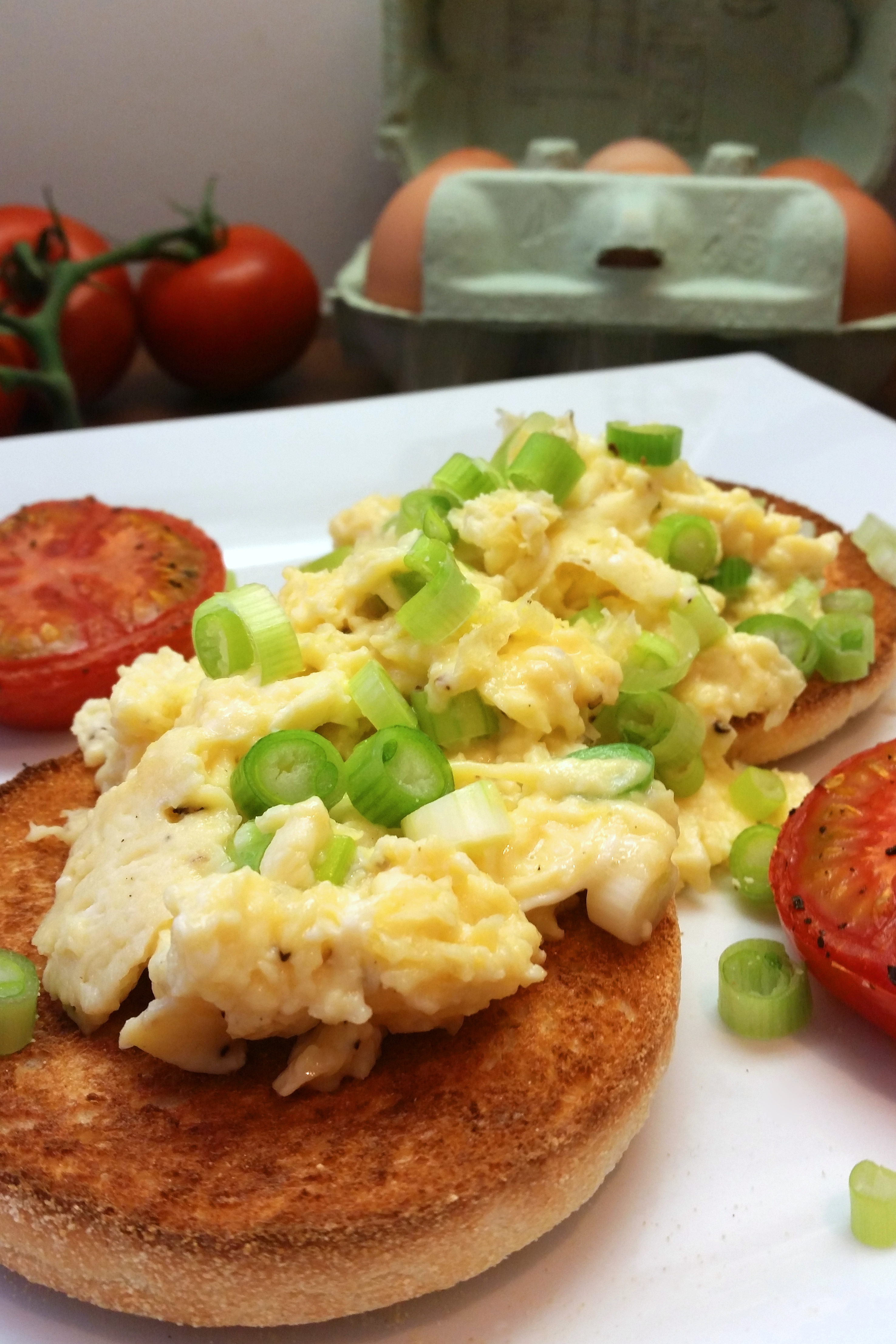 Scrambled Eggs with Spring Onion